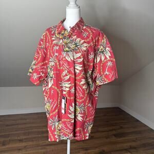 Vintage Polo Ralph Lauren Aloha Camp Shirt XL NWT Hawaiian Floral